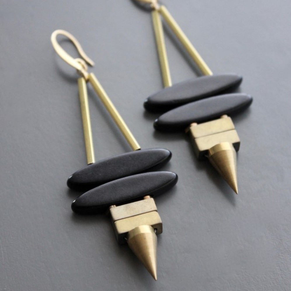 Ronan Brass Earrings